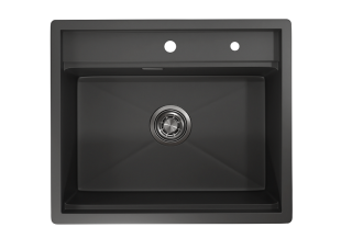 Мойка кухонная Granula 6051, ЧЕРНЫЙ МАТОВЫЙ